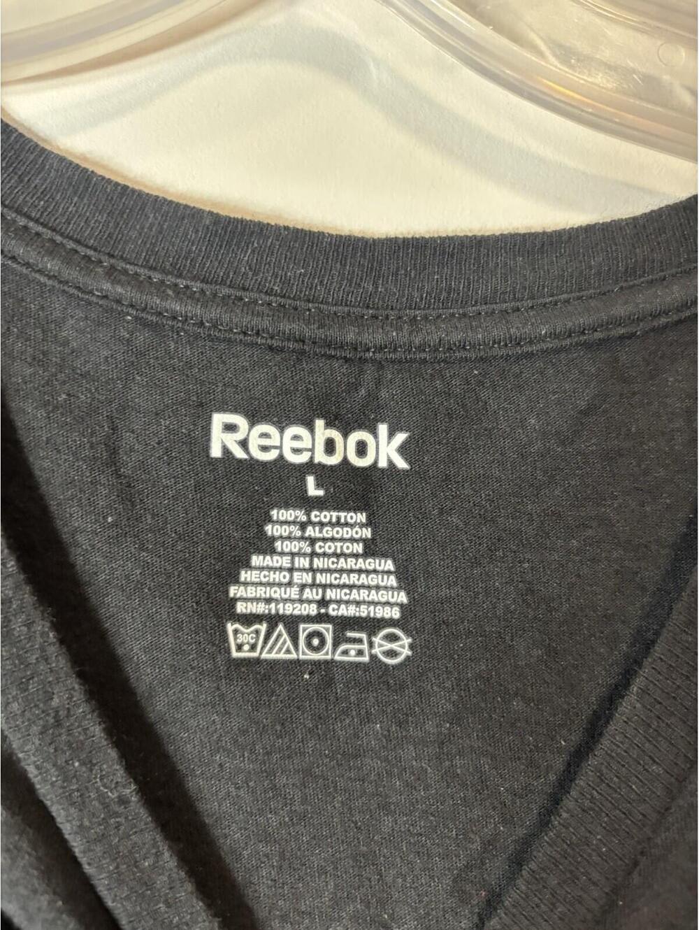 Reebok Anaheim Ducks NHL Mens L Black Crew Neck T-Shirt - Picture 7 of 12